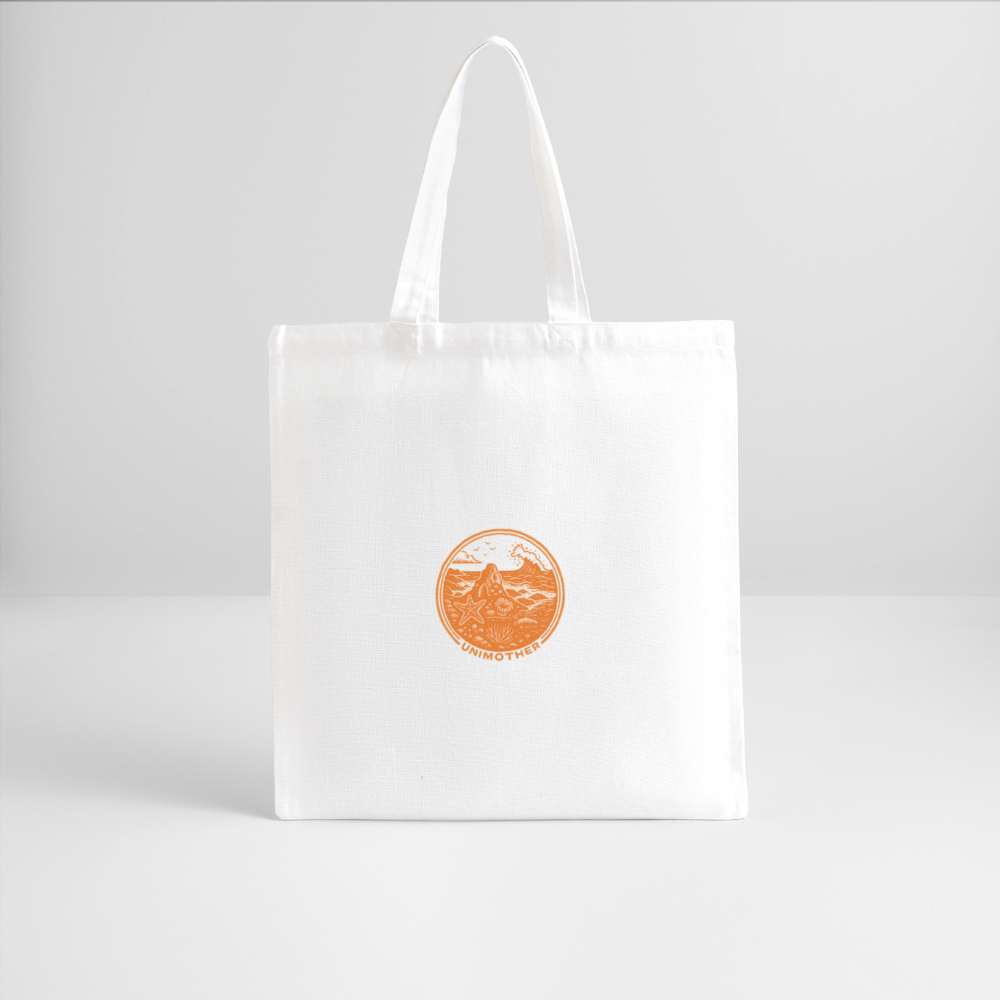 UNIMOTHER — Tide Pool & Surf Badge Recycled Tote Bag - white