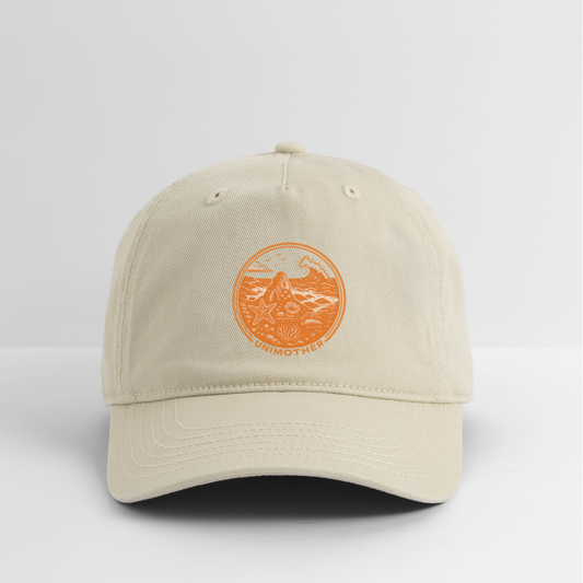 UNIMOTHER — Tide Pool & Surf Badge Organic Baseball Cap - khaki