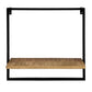 Hängeregal - Wandregal - Bücher Regal 50x50x25 cm - Dock - Metall-Gestell schwarz