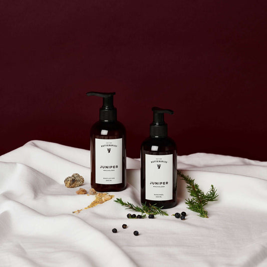Retterspitz Pflege-Set Juniper – Duschgel und Bodylotion - Belebende Naturpflege mit Wacholder