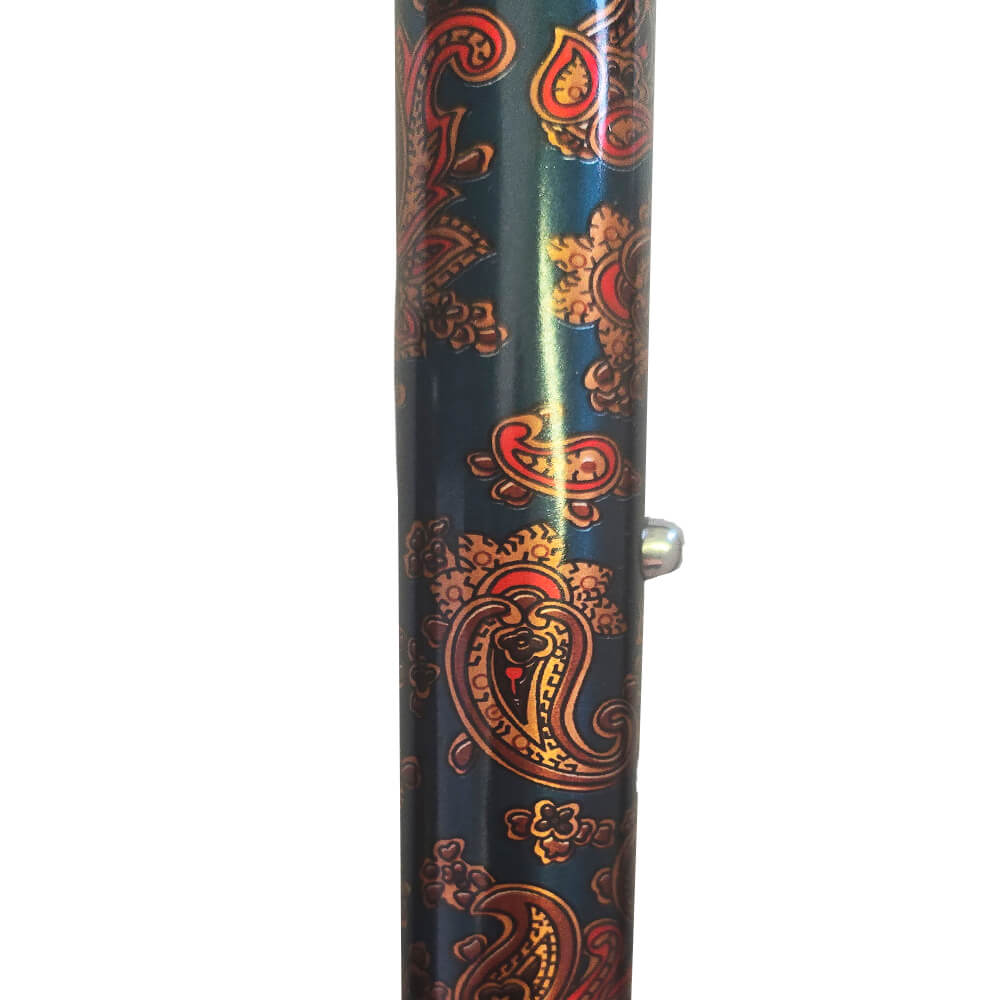 Faltstock Design, faltbar, höhenverstellbar, 110 kg in stilvollen Mustern