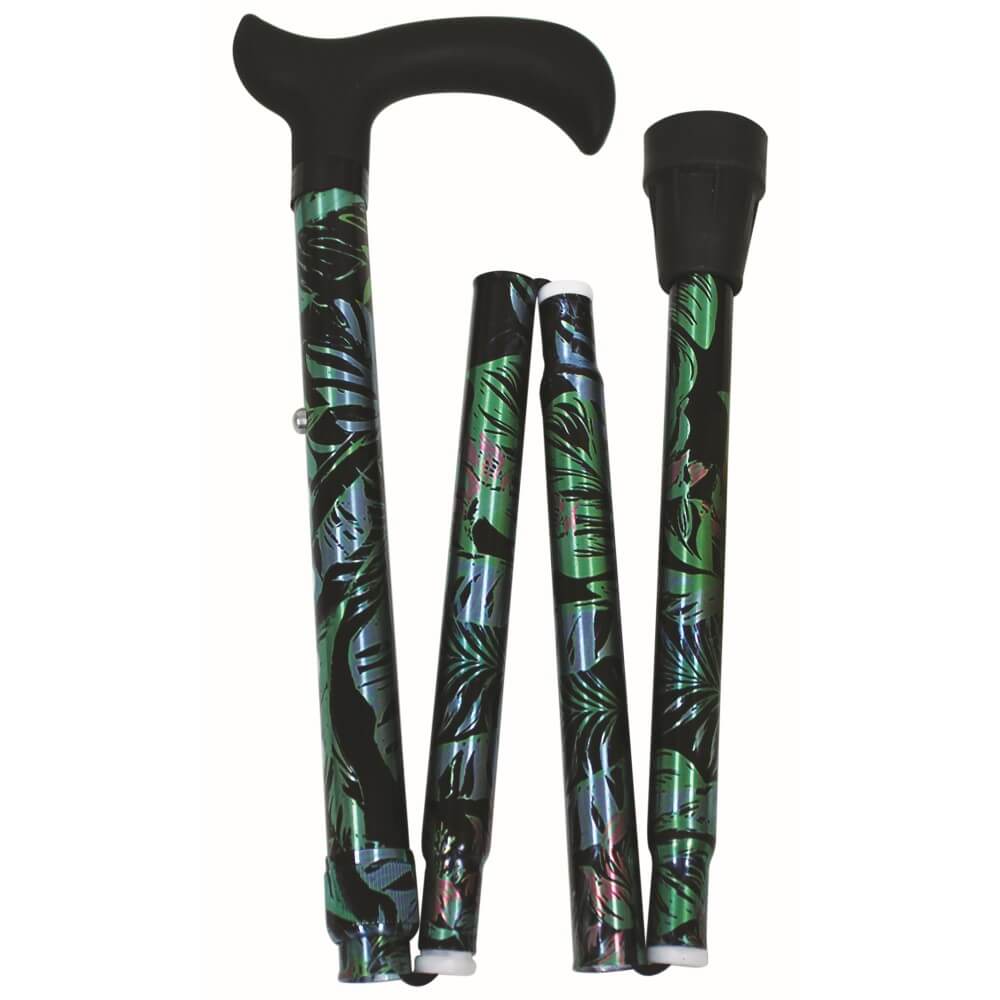 Faltstock Design, faltbar, höhenverstellbar, 110 kg in stilvollen Mustern