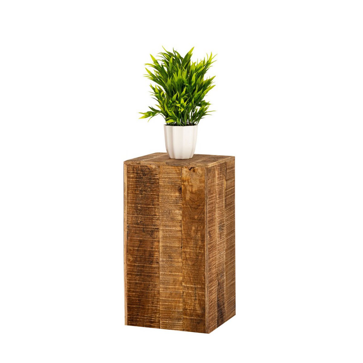 Blumensäule - 27x27 H50 o. 73cm - Pflanzenständer - Mangoholz