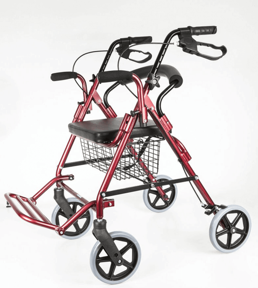 Aluminium Rollator mit Fußstütze - AT51018