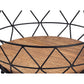 Obstschale - Metall Brotkorb - rund ø 28 cm H 10 cm - Obstkorb Metall schwarz