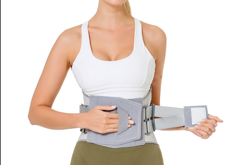 Stabilisierungs-Orthese mit Pelotte und Zugelementen