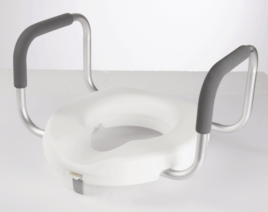 WC-Toilettensitzerhöhung mit Haltegriffen rutschfest – AT51209