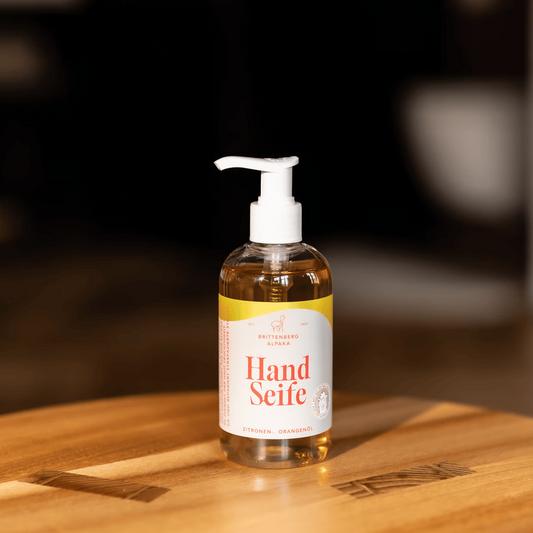 Brittenberg Alpaka-Kosmetik - Alpaka Handseife Orange & Zitrone