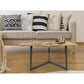 Beistelltisch - 56 x 47 cm - nachhaltig Wohnzimmer Tisch - Couchtisch - Nizza - Metall-Gestell