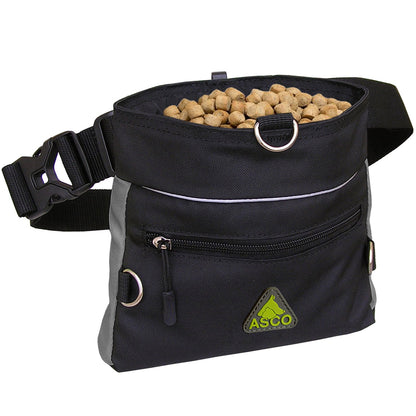 ASCO Futterbeutel mit Einhand-Schnappverschluss, Leckerlibeutel 20x20 cm, QuickTouch Leckerlietasche