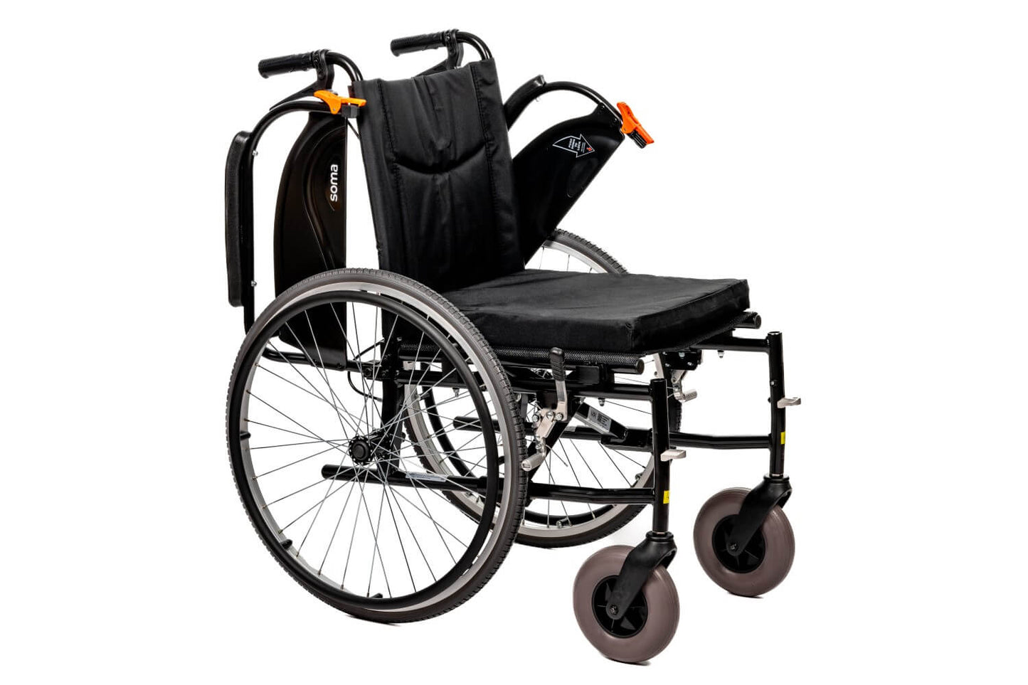 Agile Faltrollstuhl 46 cm – kompakt, manuell, 125 kg