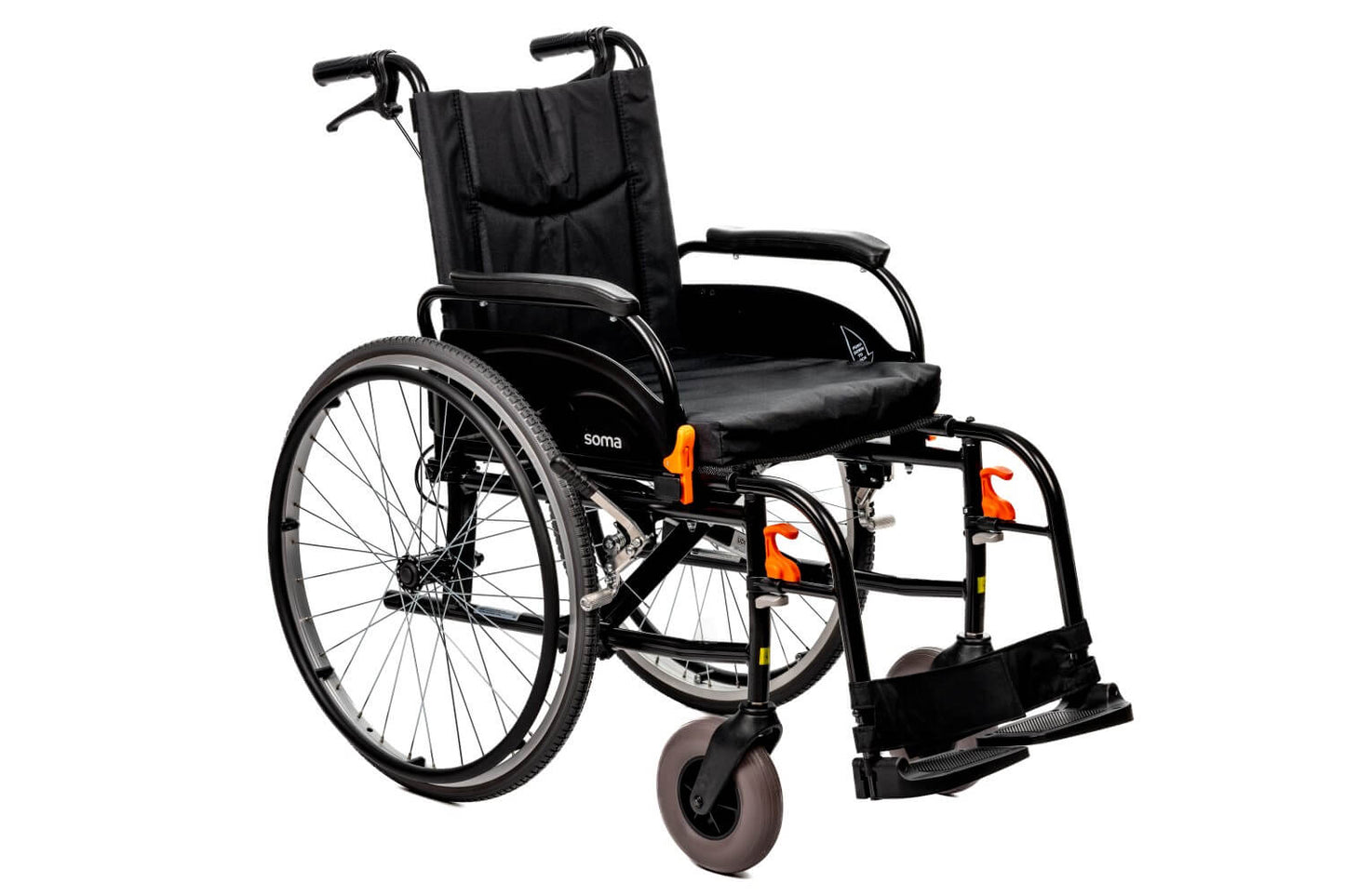 Agile Faltrollstuhl 46 cm – kompakt, manuell, 125 kg