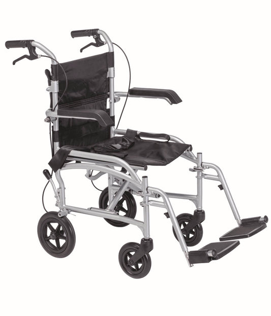 ALIV’UP Transferstuhl leicht & faltbar, 30 cm Räder, 100 kg