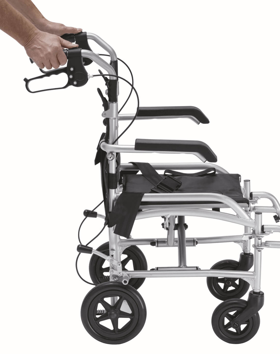 ALIV’UP Transferstuhl leicht & faltbar, 30 cm Räder, 100 kg