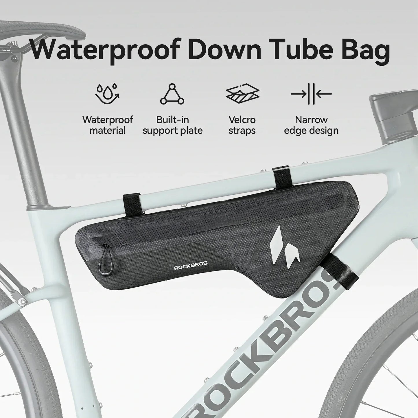 100% Wasserdichtes Fahrrad Rahmentasche Dreiecktasche 1.9L AS-152 RideMate