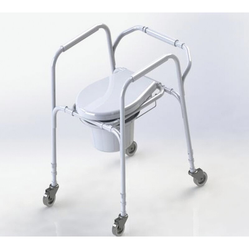 Fahrbarer Toilettenstuhl aus Aluminium – AT01003