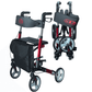 Antar Leichtgewicht Reise Rollator AT51006 - Faltbarer, Klappbarer Aluminium Rollator für Senioren | Ideal für Reisen