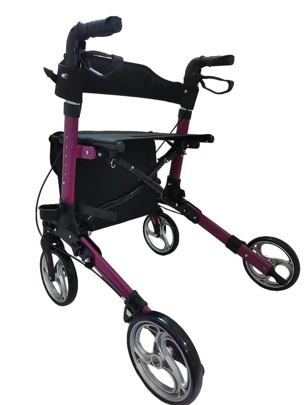 Antar Leichtgewicht Reise Rollator AT51006 - Faltbarer, Klappbarer Aluminium Rollator für Senioren | Ideal für Reisen