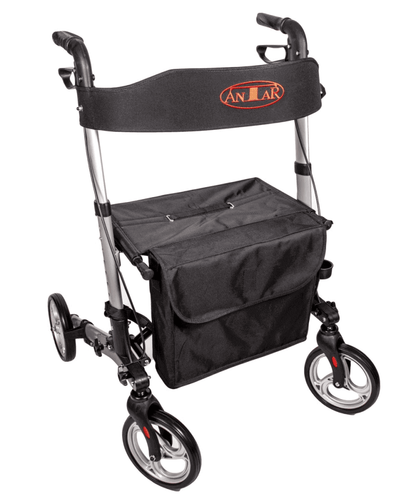 Antar Leichtgewicht Reise Rollator AT51006 - Faltbarer, Klappbarer Aluminium Rollator für Senioren | Ideal für Reisen