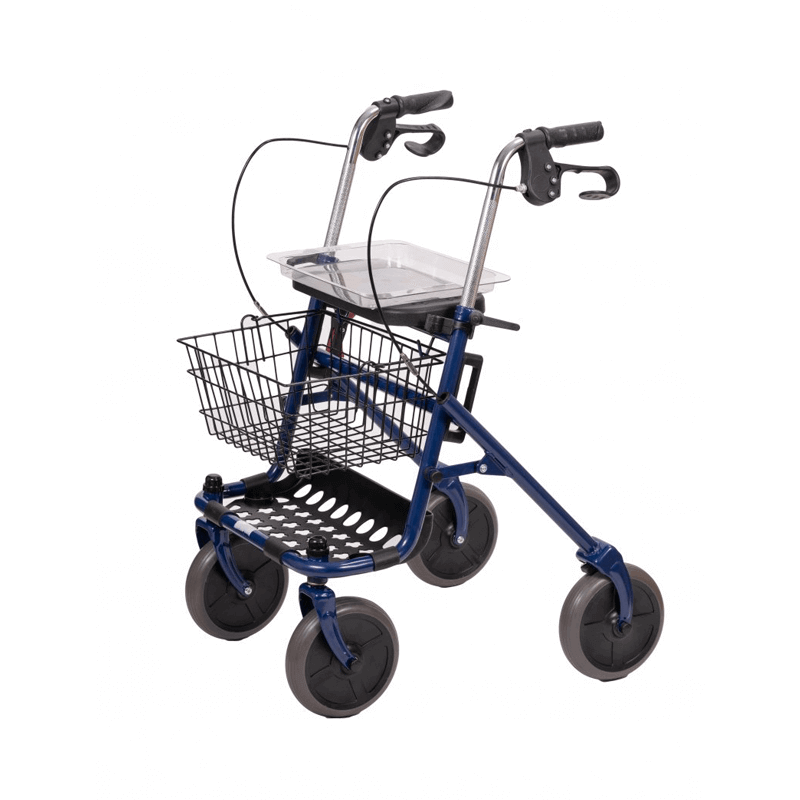 Rollator aus Stahl mit Korb - AT51013