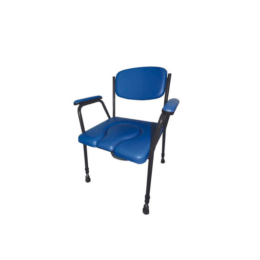 Toilettenstuhl höhenverstellbar mit Polsterung & Eimer – AT51019