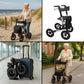 Luftbereifter Reise Rollator mit Tasche – AT51036