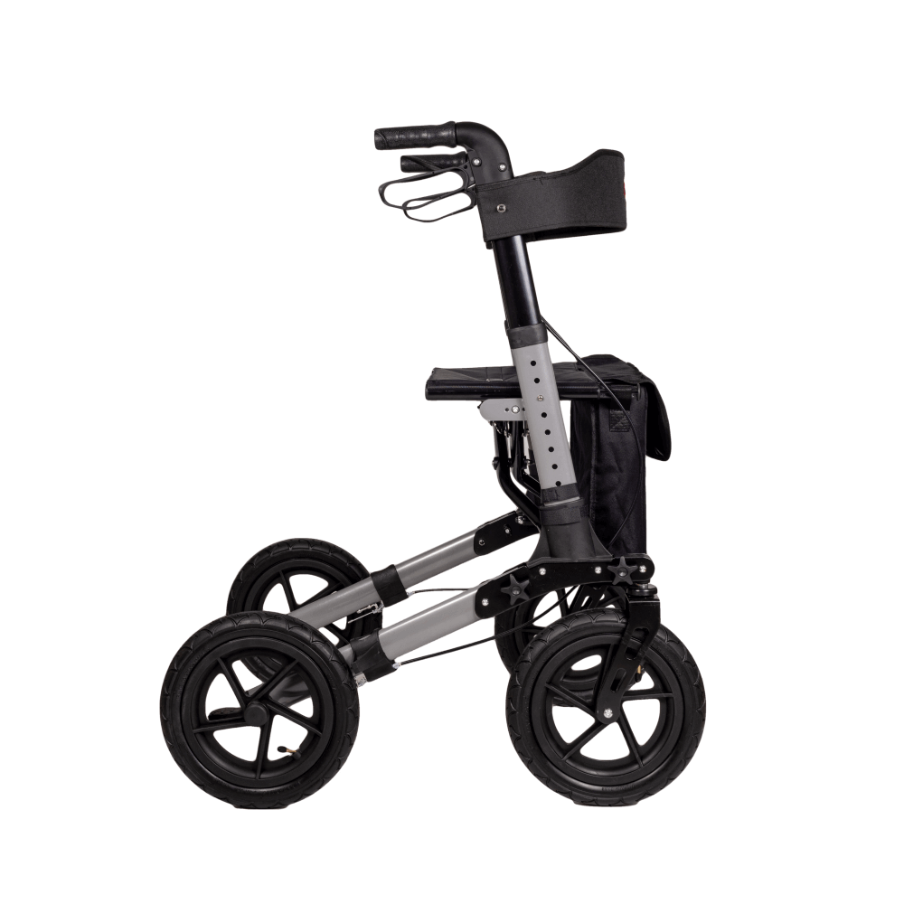 Luftbereifter Reise Rollator mit Tasche – AT51036