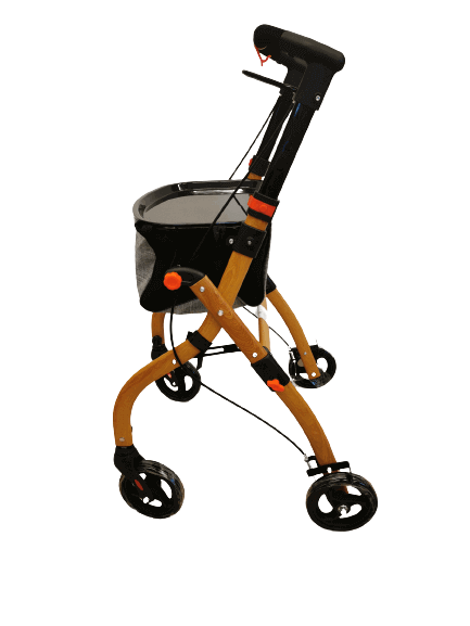 Antar Indoor Rollator Vollholzoptik mit Tasche, Tablett