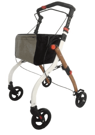 Antar Indoor Rollator Halbholzoptik, Tasche & Tablett – AT51040