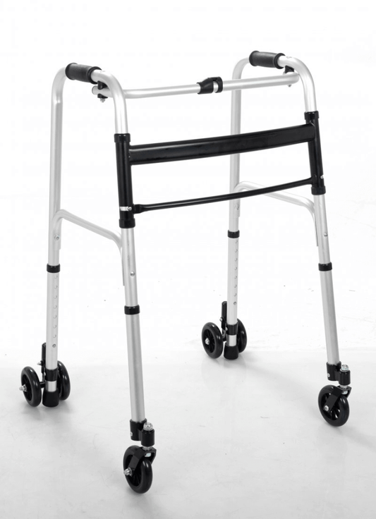 Gehbock mit 4 Rollen, klappbar – 85–102,5 cm, 110 kg