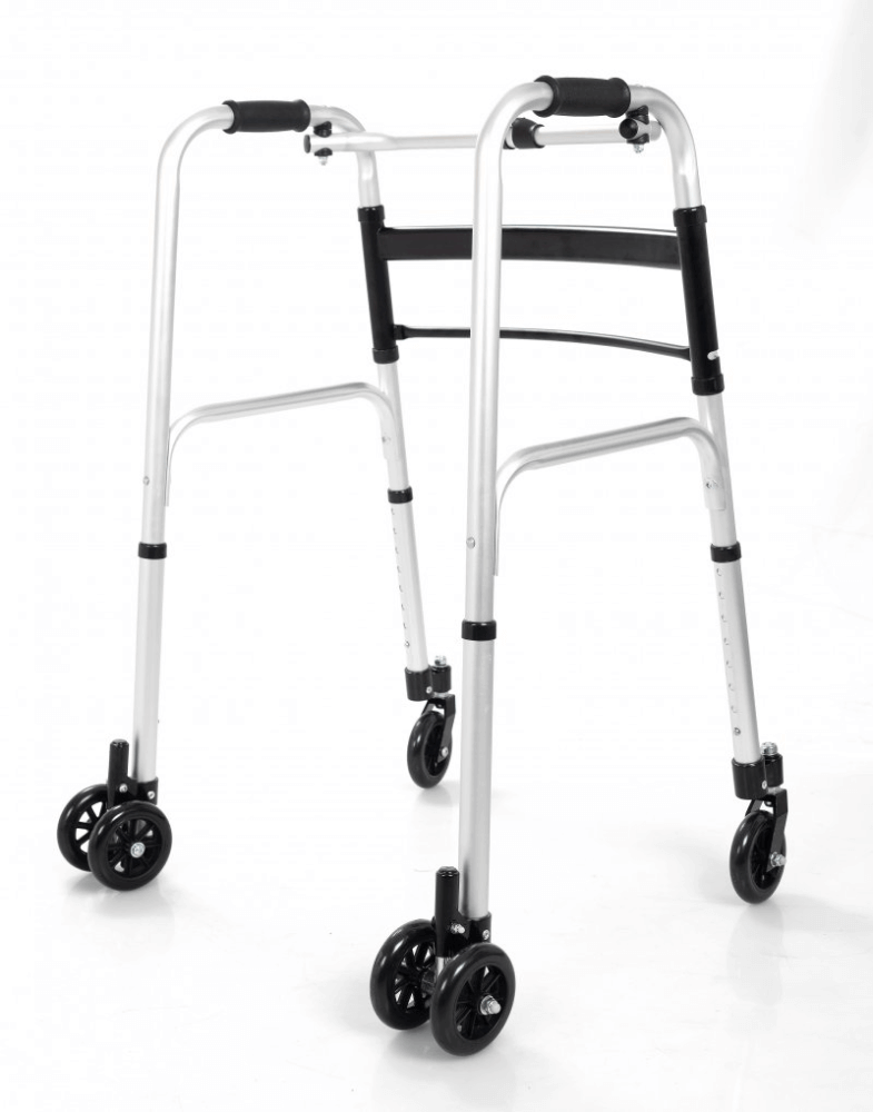 Gehbock mit 4 Rollen, klappbar – 85–102,5 cm, 110 kg