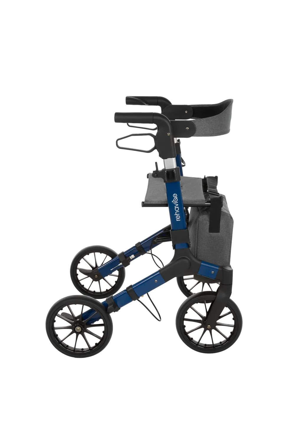 Leichter Aluminium-Rollator mit Softreifen & abnehmbarer Rückenlehne