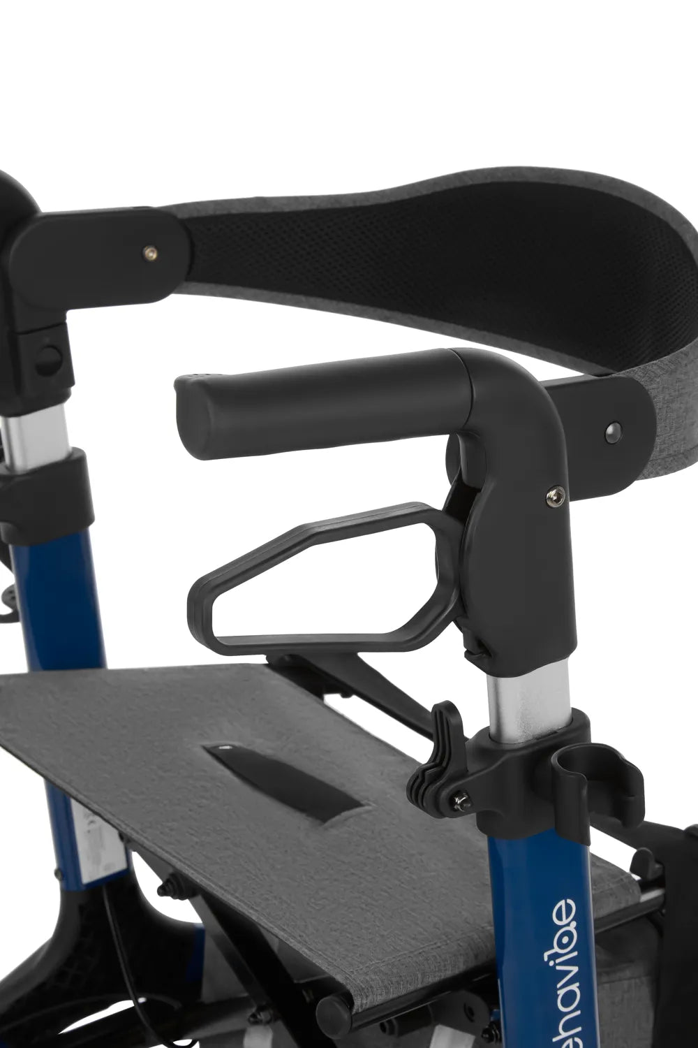 Leichter Aluminium-Rollator mit Softreifen & abnehmbarer Rückenlehne