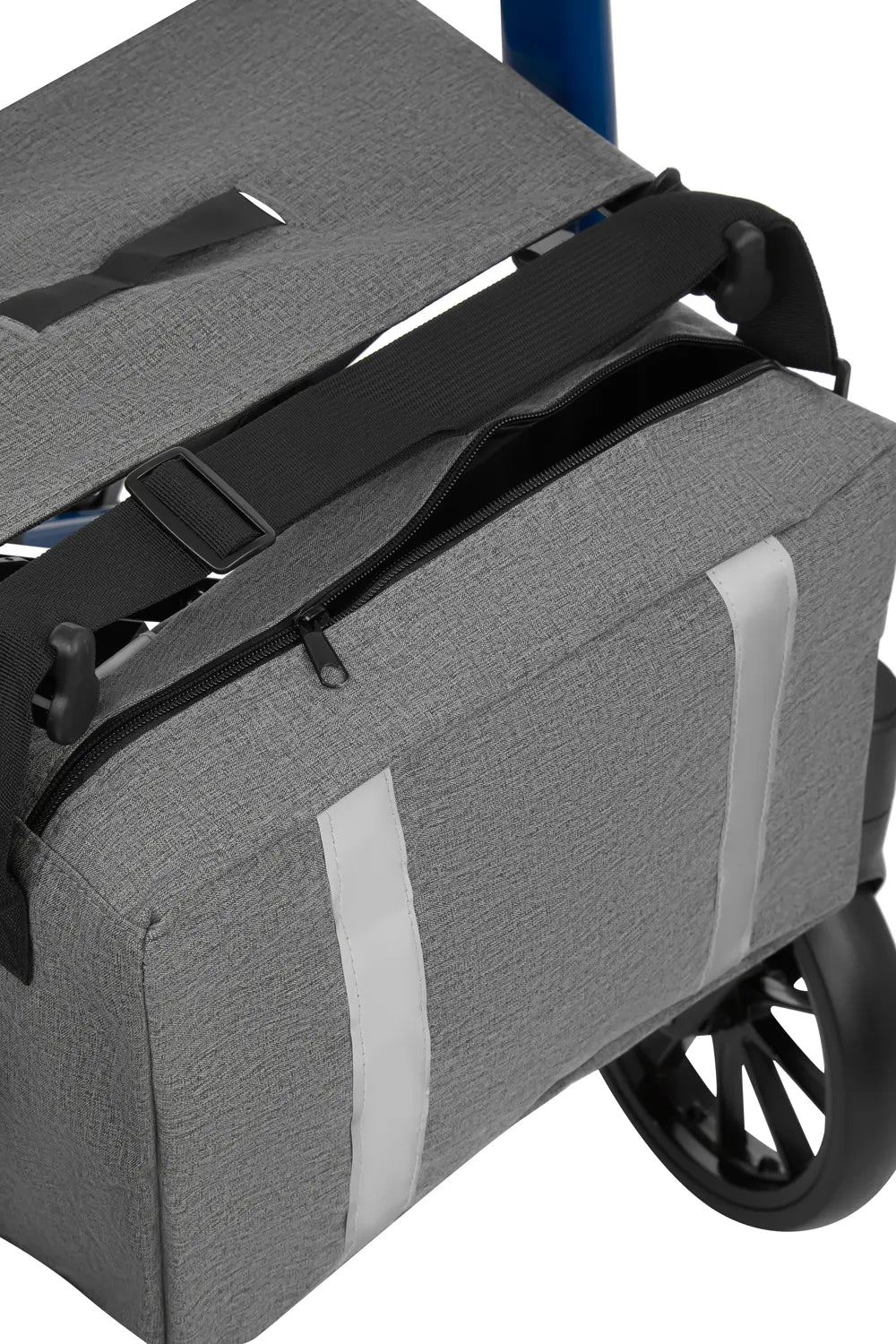 Leichter Aluminium-Rollator mit Softreifen & abnehmbarer Rückenlehne