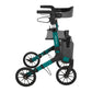 Leichter Aluminium-Rollator mit Softreifen & abnehmbarer Rückenlehne