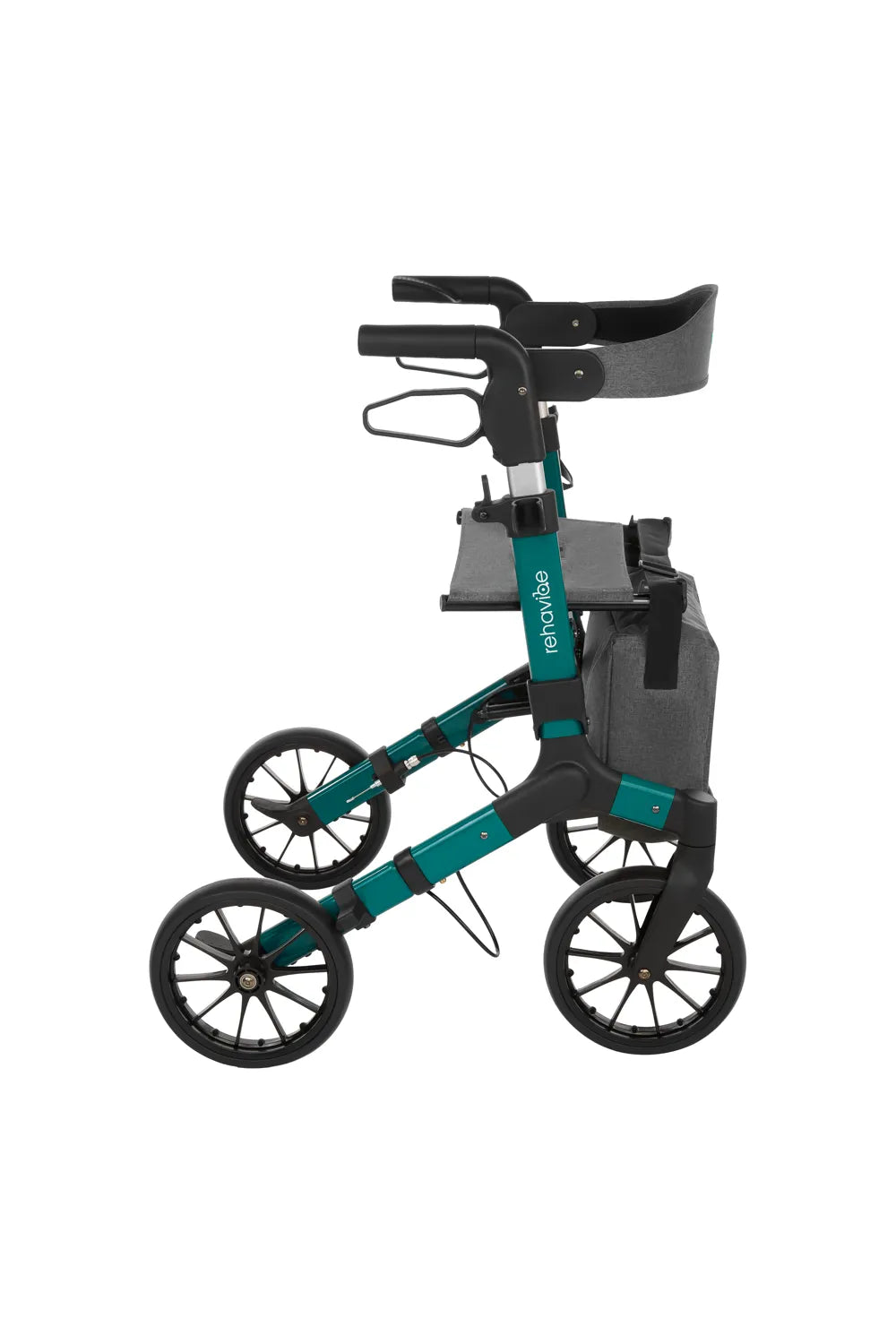 Leichter Aluminium-Rollator mit Softreifen & abnehmbarer Rückenlehne