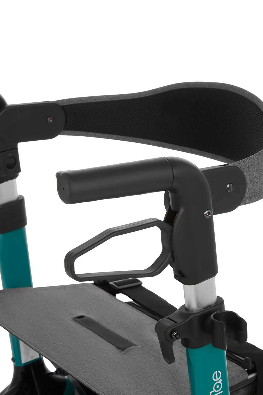 Leichter Aluminium-Rollator mit Softreifen & abnehmbarer Rückenlehne