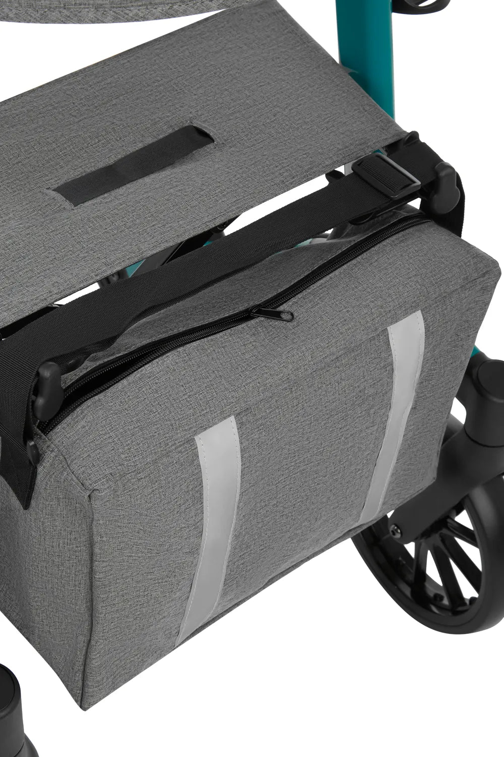 Leichter Aluminium-Rollator mit Softreifen & abnehmbarer Rückenlehne