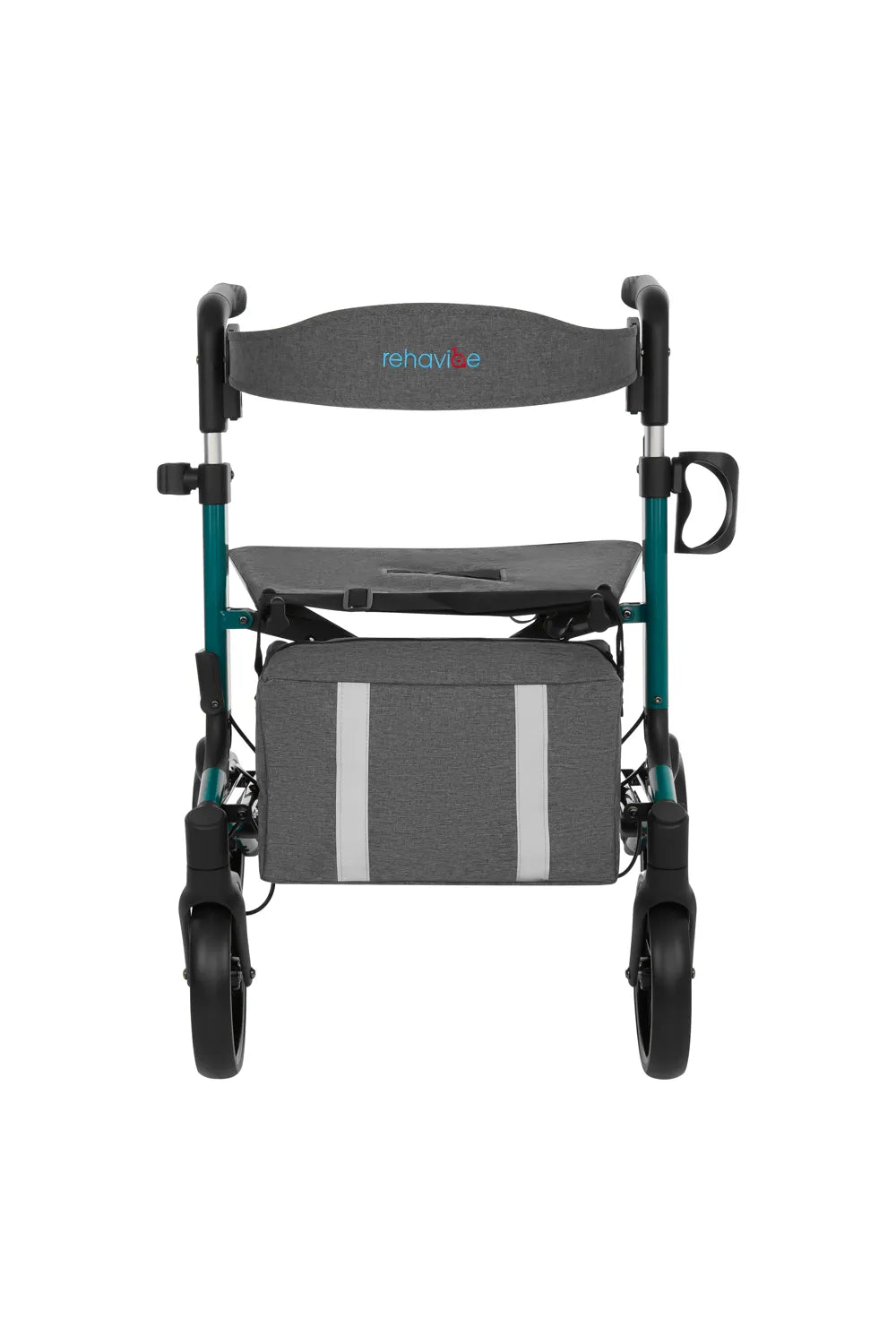 Leichter Aluminium-Rollator mit Softreifen & abnehmbarer Rückenlehne