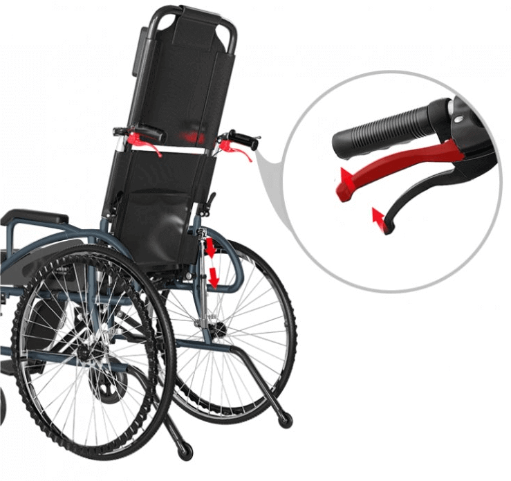 Spezialrollstuhl Kopf- & Rückenstütze – AT52315