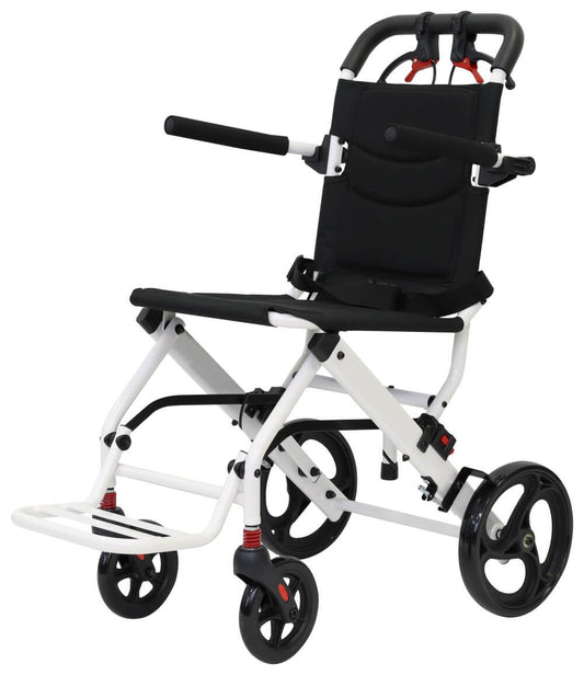 Super Leichter faltbarer Transportrollstuhl aus Alu, 7,5 kg