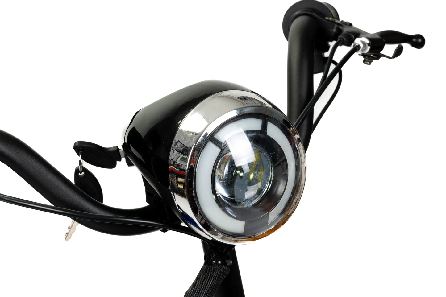 Faltbarer Elektro-Scooter mit Sitz & Korb, 25 km Reichweite