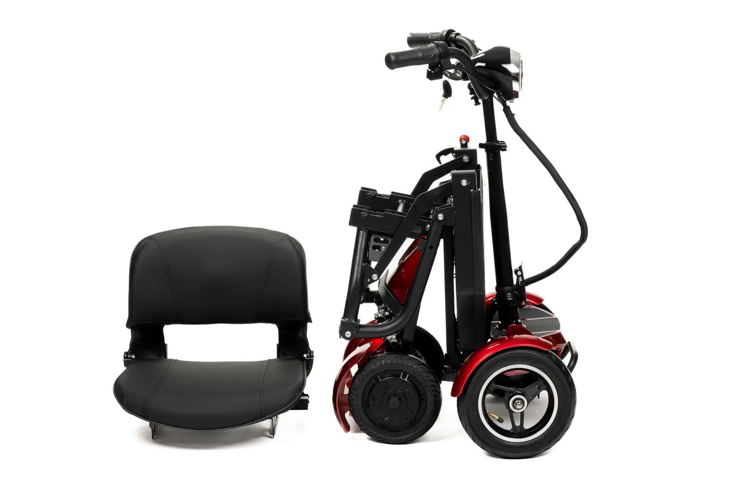 Faltbarer Elektro-Scooter mit Sitz & Korb, 25 km Reichweite