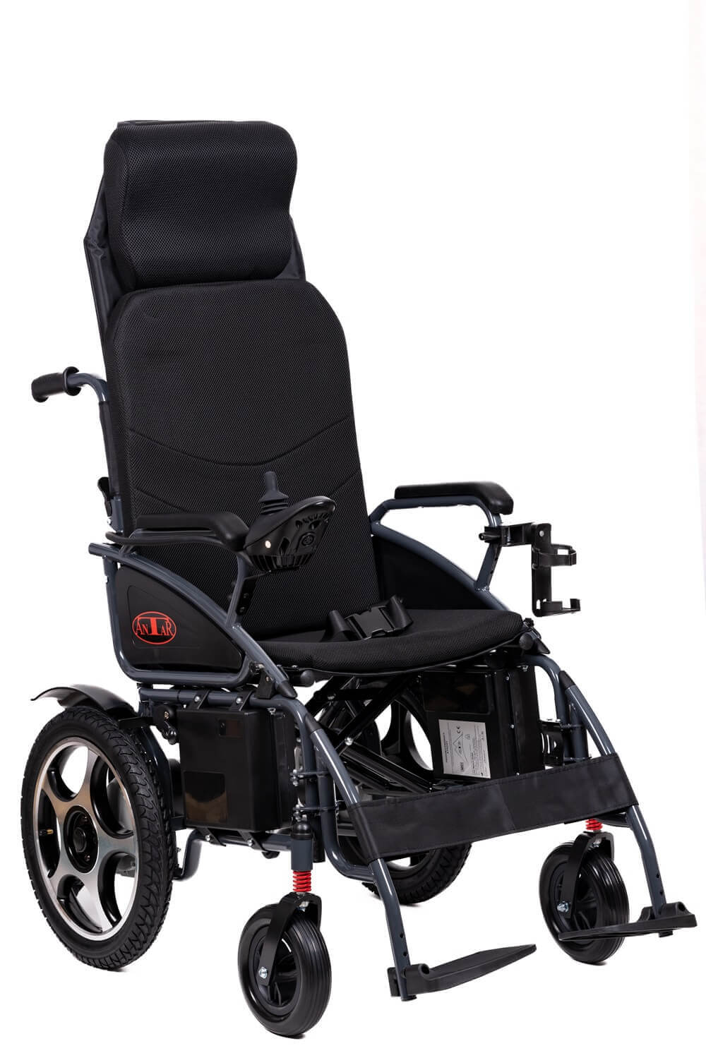 Elektrorollstuhl mit Komfort-Sitz & Federung, faltbar – 25 km Reichweite, 6 km/h