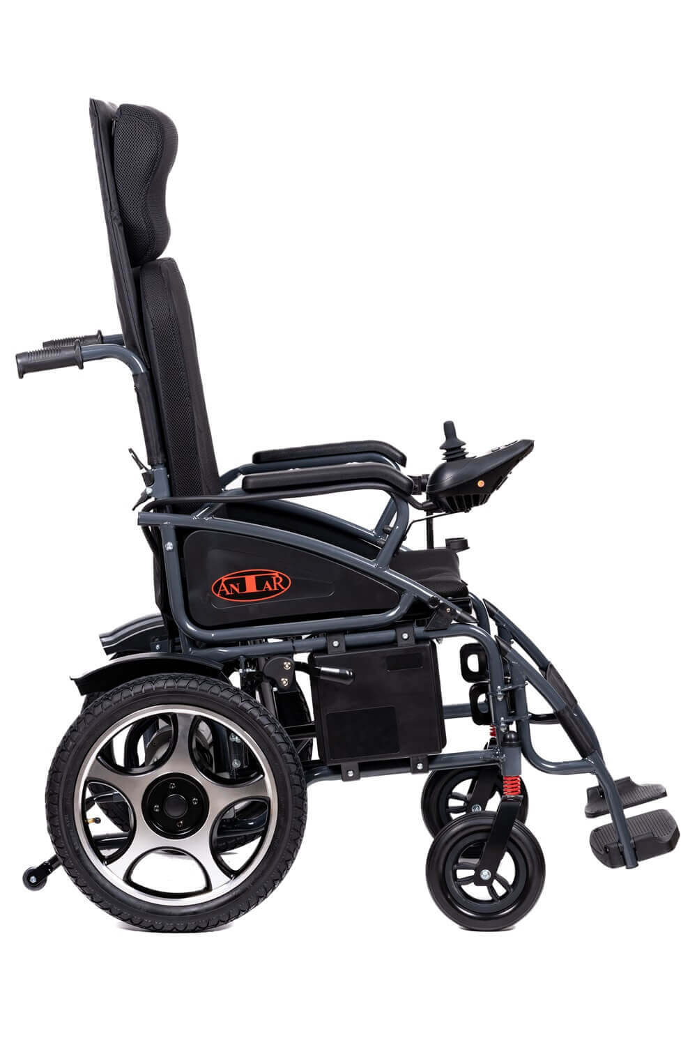 Elektrorollstuhl mit Komfort-Sitz & Federung, faltbar – 25 km Reichweite, 6 km/h