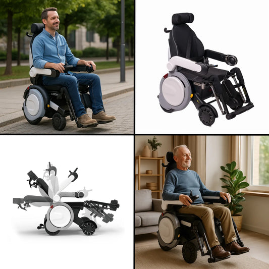 Faltbarer Elektrorollstuhl – 25 km Reichweite & App-Steuerung