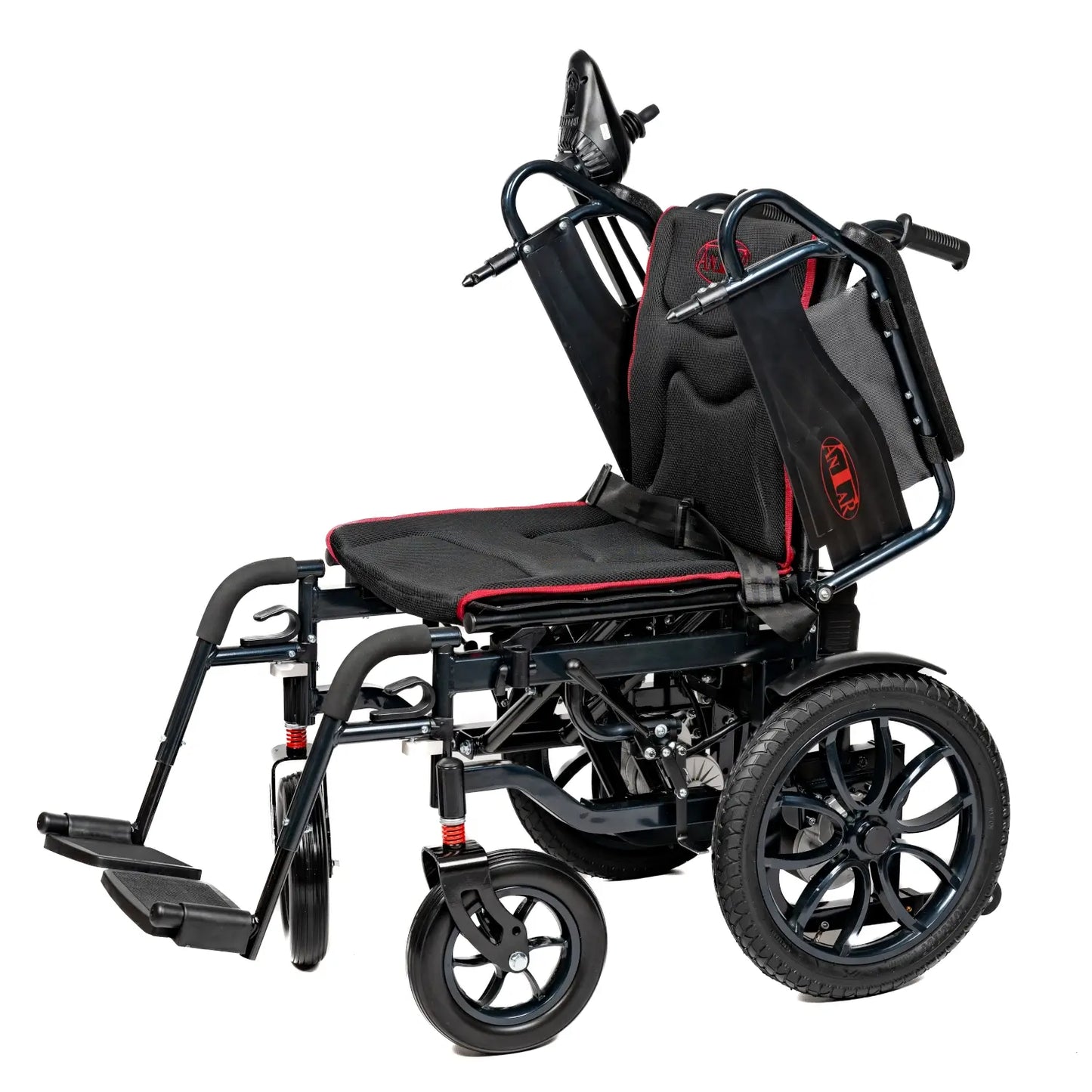 Antar Elektrischer Rollstuhl aus Carbonstahl Schwarz – AT52332