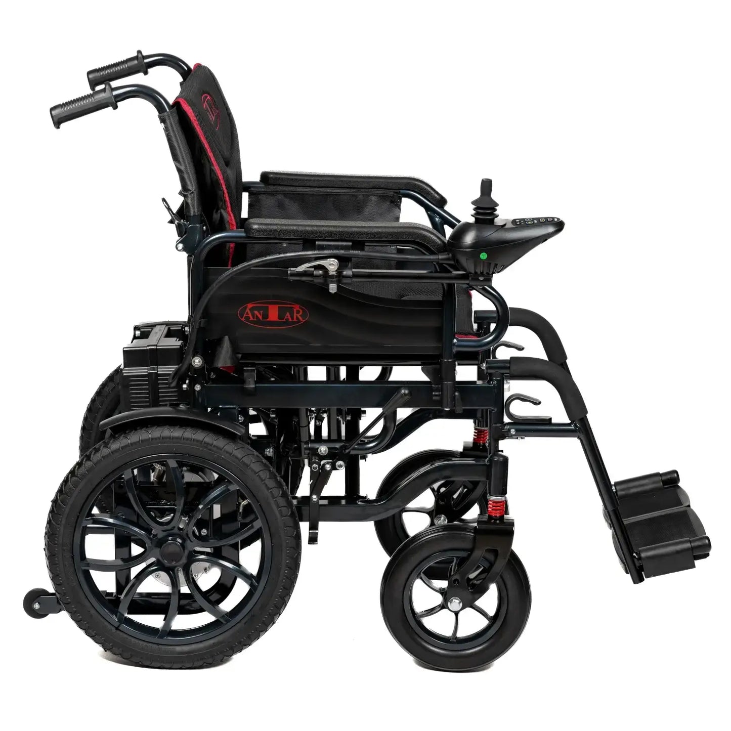 Antar Elektrischer Rollstuhl aus Carbonstahl Schwarz – AT52332