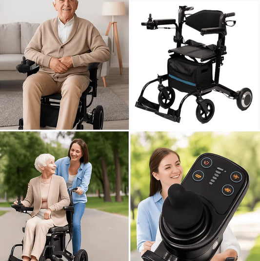 Antar Elektrischer Rollator/Rollstuhl moderne 2-in-1-Lösung – AT52334