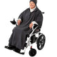 Rollstuhl‑Poncho Fleece mit Kapuze – warm, leicht, waschbar